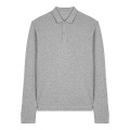 Stanley/Stella Prepster 2.0 Long Sleeve unisex långärmad pikétröja, 240 g/m², gråmelerad