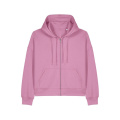 Stanley/Stella Stella Ida huvtröja med dragkedja för damer, 300 g/m², rosa (Bubble Pink)