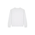 Stanley/Stella Thinker unisex sweatshirt med rund hals, vit