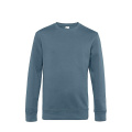 B&C WU01K sweatshirt med rund hals, blå (Nordic Blue)