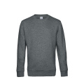 B&C WU01K sweatshirt med rund hals, gråmelerad (Heather Mid Grey)