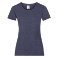 Fruit of the Loom 61-372-0 T-shirt för damer, marinblåmelerad (Vintage Heather Navy)