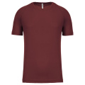 Kariban PA438 tränings-T-shirt för herrar, 140 g/m², vinröd (Wine)