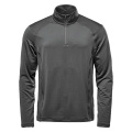 Stormtech QT-1 träningströja med kort dragkedja för herrar, 210 g/m², grå (Graphite)