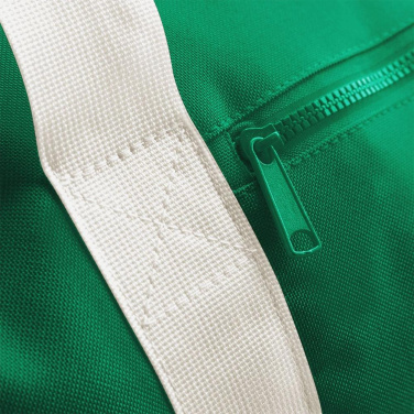 BagBase BG140 sportväska - grön (Kelly Green) / naturvit (Off White) (2)