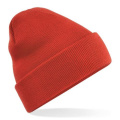 Beechfield B45 stickad mössa, röd (Fire Red)