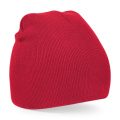 Beechfield B44 stickad mössa, röd (Classic Red)