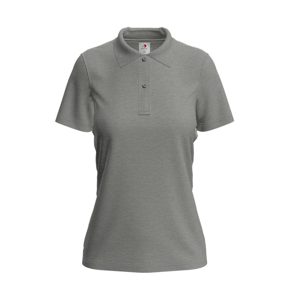 Stedman ST3100 pikétröja för damer, 170 g/m² - gråmelerad (Grey Heather), XS