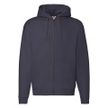 Fruit of the Loom 62-034-0 huvtröja med dragkedja, marinblå (Deep Navy)